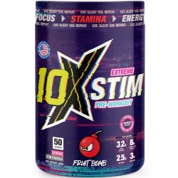 10X Athletic Extreme Stim Pre Workout - 50 Servings