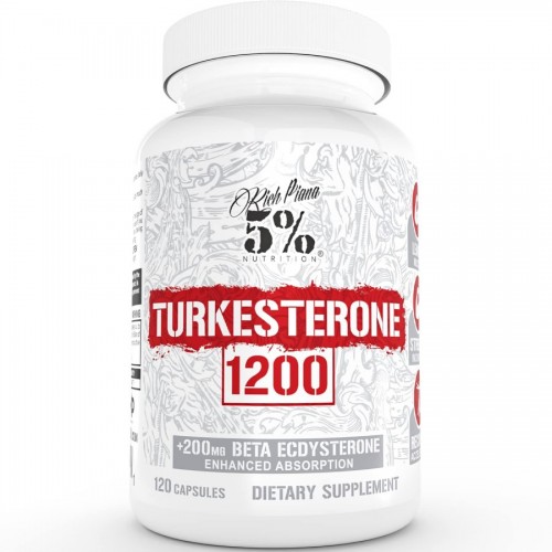 5% Nutrition Turkesterone 1200 - 120 Caps - Hormone Support