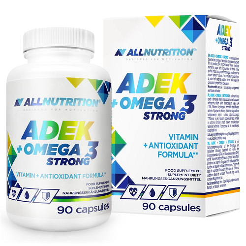 Allnutrition ADEK + Omega 3 Strong - 90 Caps - Omega 3 Acids & Fish Oils