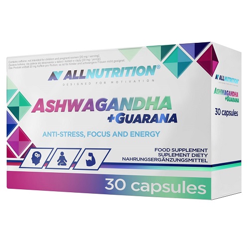 Allnutrition Ashwagandha + Guarana 30 Caps - Vitamins & Minerals