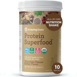 Amazing Grass Protein Superfood - 10 Servings Chocolate Peanut Butter *BEST BEFORE 10/2023*