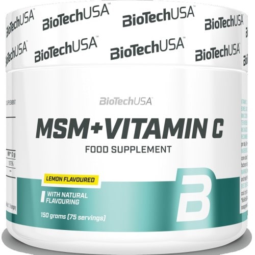 Biotech Usa MSM + Vitamin C - 150 g Lemon - Bone & Joint Support