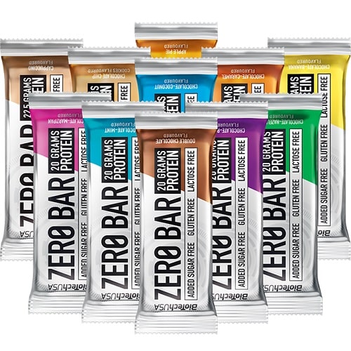 Biotech Usa Zero Bar - 50 g (Pack of 10) - Lactose &  Gluten Free - * SPECIAL OFFERS!
