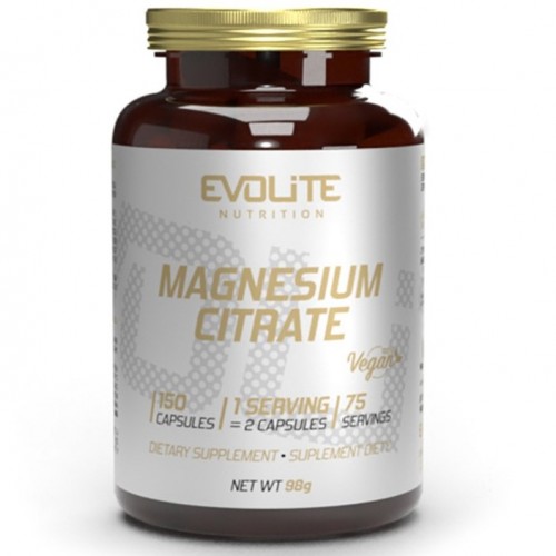 Evolite Magnesium Citrate 550mg - 150 Vege Caps - Minerals