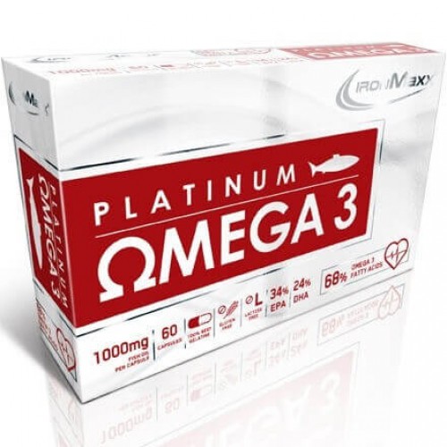 IronMaxx Omega 3 Platinum - 60 Caps - Healthy Fats