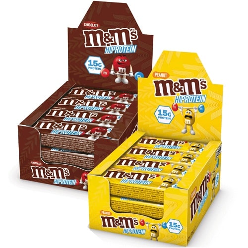 M&M's Hi-Protein Bar - 51 g (Box of 12) - Protein Bars