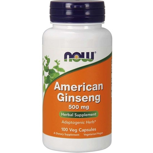 NOW Foods American Ginseng 500 mg - 100 Veg Caps