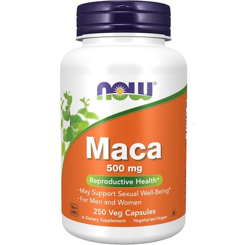 NOW FOODS MACA 500 mg - 250 veg caps Hormone Support