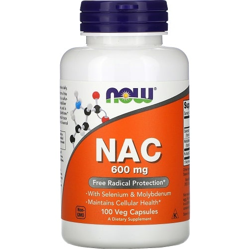 NOW Foods NAC With Selenium & Molybdenum 600 mg - 100 Veg Caps