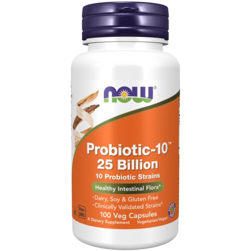 NOW Foods Probiotic-10 25 Billion - 100 Veg Caps