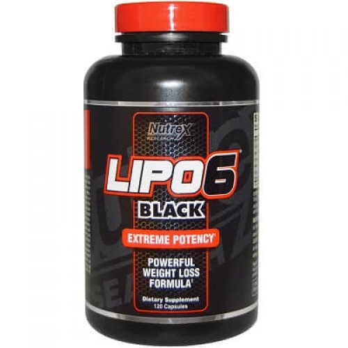 Nutrex Research Lipo 6 Black - 120 Caps - Weight Loss Support