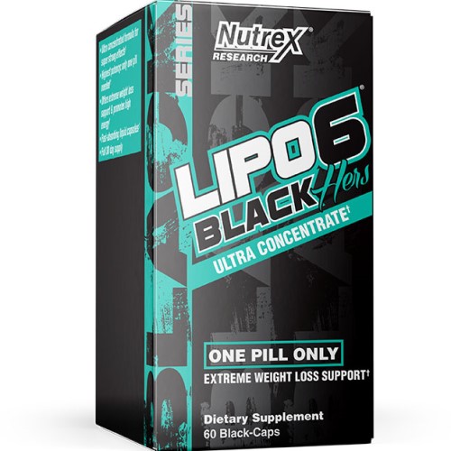 Nutrex Research Lipo 6 Black Hers Ultra Concentrate - 60 Caps - Weight Loss Support