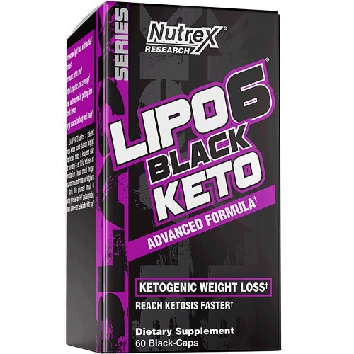 Nutrex Research Lipo 6 Black Keto - 60 Caps - Appetite Control