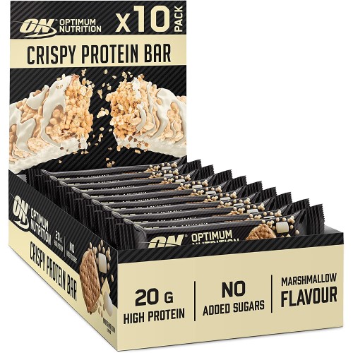 Optimum Nutrition Crisp Protein Bar - 65 g (Box of 10)