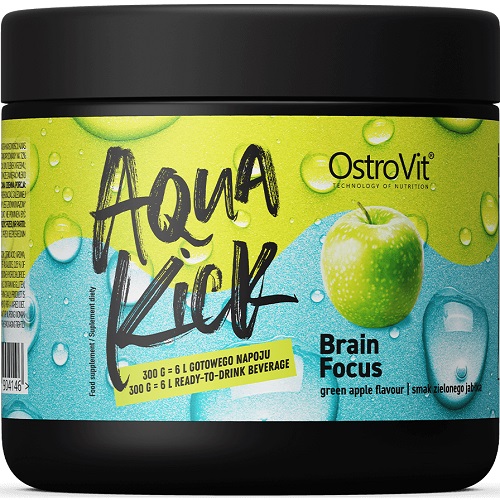 OstroVit Aqua Kick Brain Focus - 300 g Green Apple