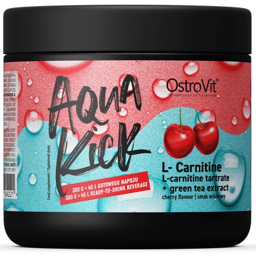 OstroVit Aqua Kick L-Carnitine - 300 g Cherry - Amino Acids & BCAA