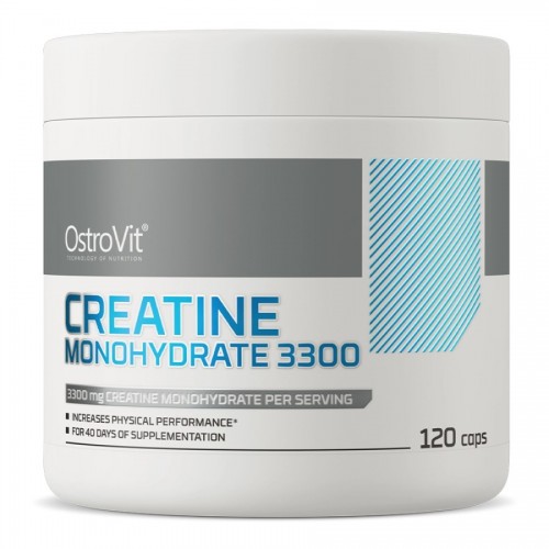 OstroVit Creatine Monohydrate 3300 - 120 Caps - Creatine Monohydrate