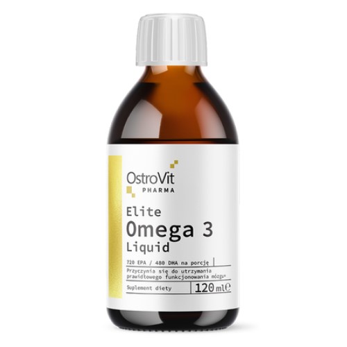 OstroVit Elite Omega 3 Liquid - 120 ml  - Omega 3 Acids & Fish Oils