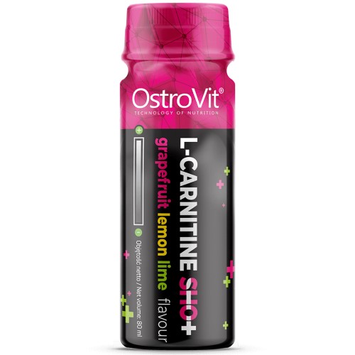 OstroVit L-Carnitine Shot - 80 ml Grapefruit Lemon Lime (Set of 10) - L-Carnitine