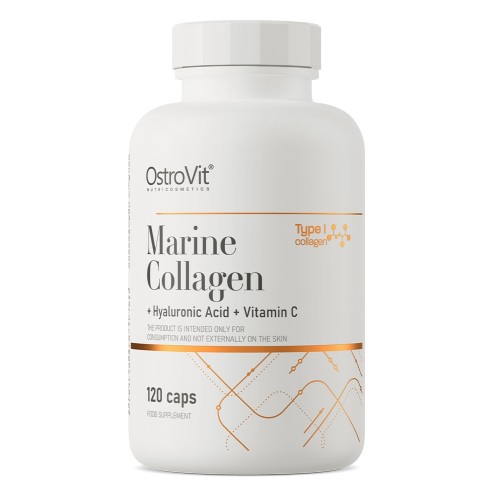 OstroVit Marine Collagen With Hyaluronic Acid And Vitamin C - 120 Caps