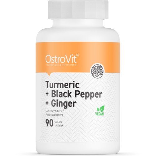 OstroVit Turmeric + Black Pepper + Ginger - 90 Tabs