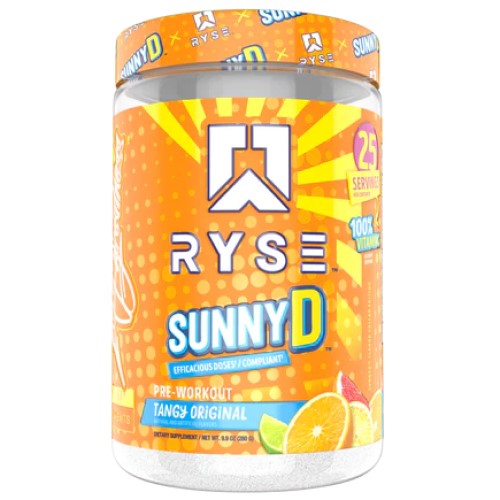 Ryse SunnyD Pre-Workout - 25 Servings Tangy Original