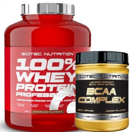 Scitec Nutrition 100% Whey Protein Professional - 2350 g + BCAA Complex - 300 g