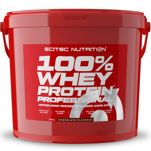 SCITEC NUTRITION 100% WHEY PROTEIN PROFESSIONAL - 5000 g + FREE SHAKER