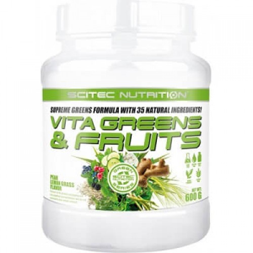 Scitec Nutrition Vita Greens & Fruits - 600 g Pear Lemon Grass