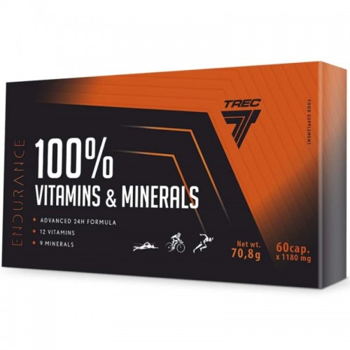 Trec Endurance 100% Vitamins & Minerals - 60 Caps - Multivitamins