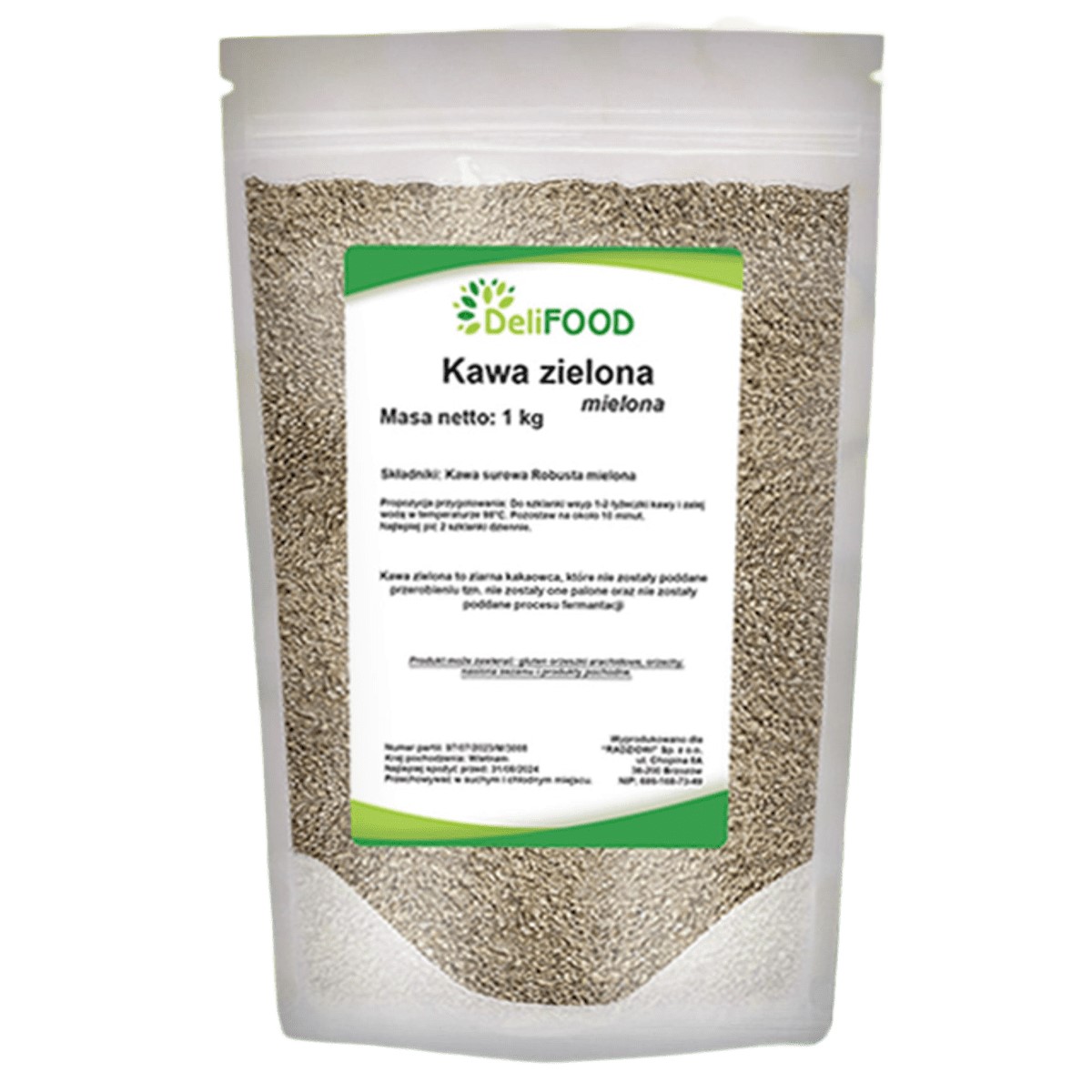 Deli Food Ground Green Coffee - 1000g
