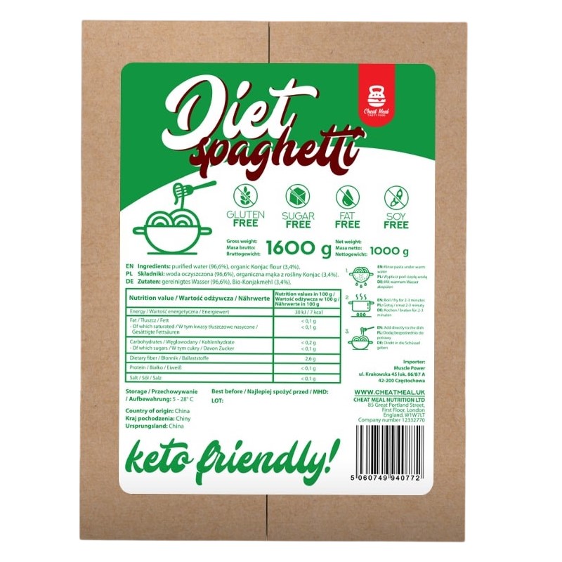 Cheat Meal Diet Spaghetti - 1000g