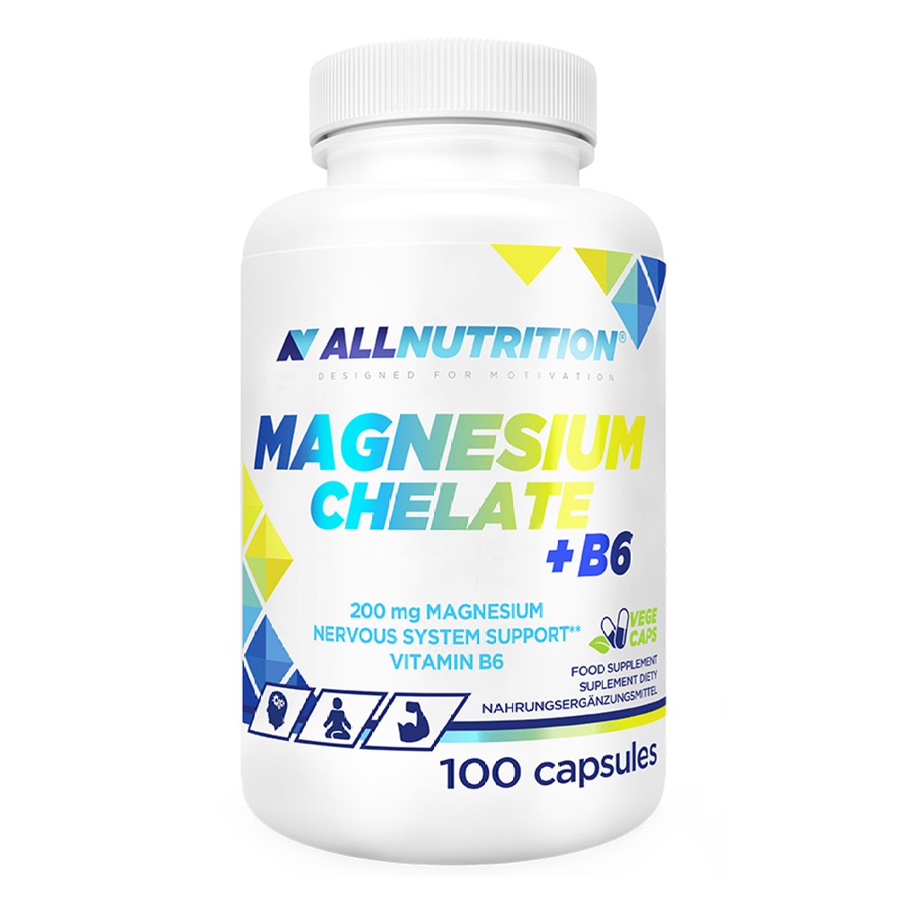 Allnutrition Magnesium Chelate + B6 - 100 Caps Allnutrition Magnesium Chelate + B6 - 100 Caps