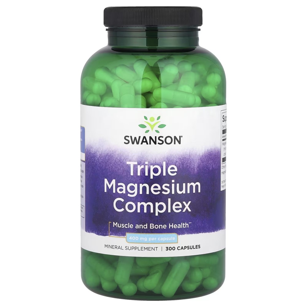 Swanson Triple Magnesium Complex 400mg - 300 caps