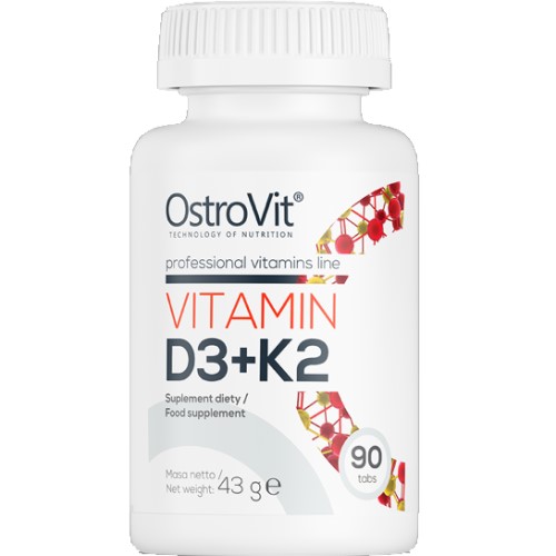 OstroVit Vitamin D3 + K2 - 90 Tabs OstroVit Vitamin D3 + K2 - 90 Tabs