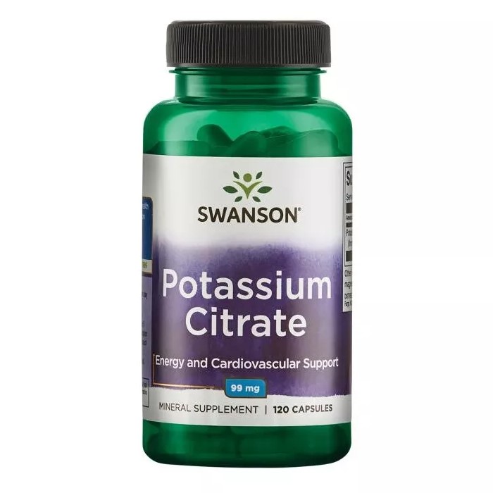 Swanson Potassium Citrate 99mg - 120 caps Swanson Potassium Citrate 99mg - 120 caps
