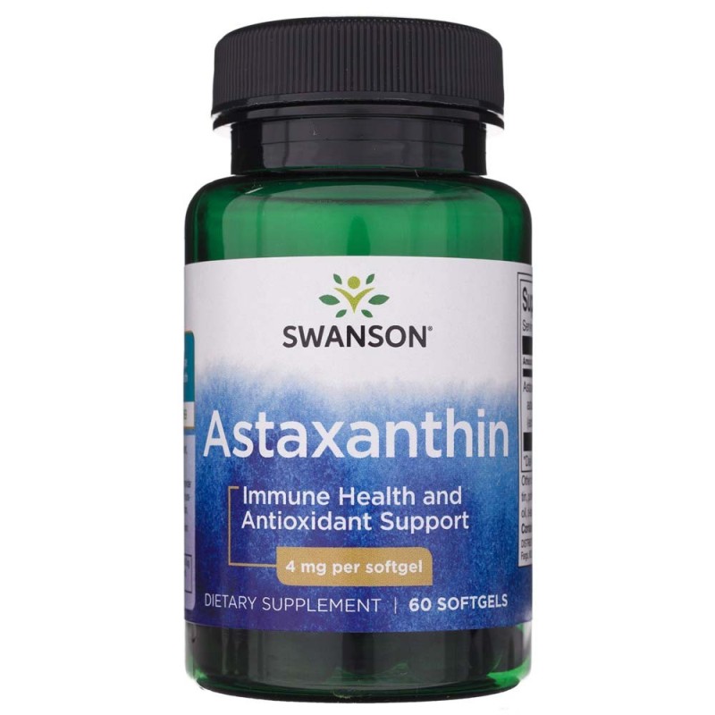 Swanson Astaxanthin 4mg - 60 Softgels Swanson Astaxanthin 4mg - 60 Softgels
