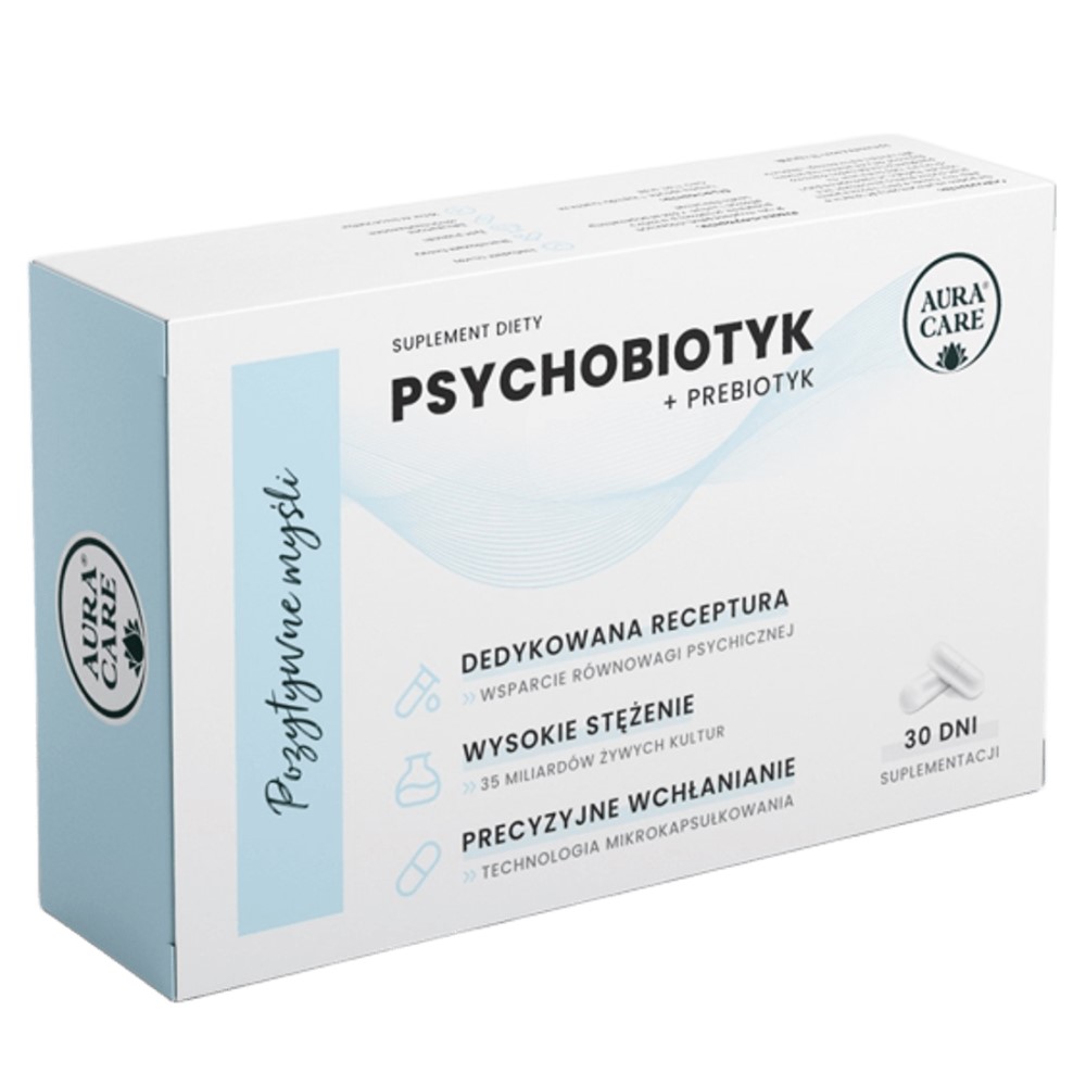 AuraCare Psychobiotic + Prebiotic - 30 Caps AuraCare Psychobiotic + Prebiotic - 30 Caps