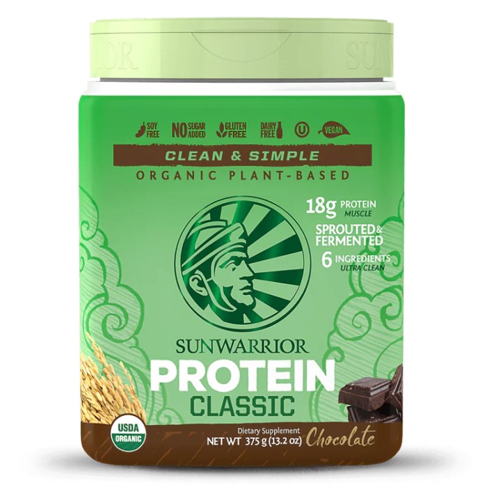 Sunwarrior Protein Classic Organic - 375g Sunwarrior Protein Classic Organic - 375g