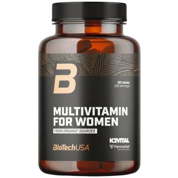 Biotech Usa Multivitamin For Women From Organic Sources - 60 Tabs