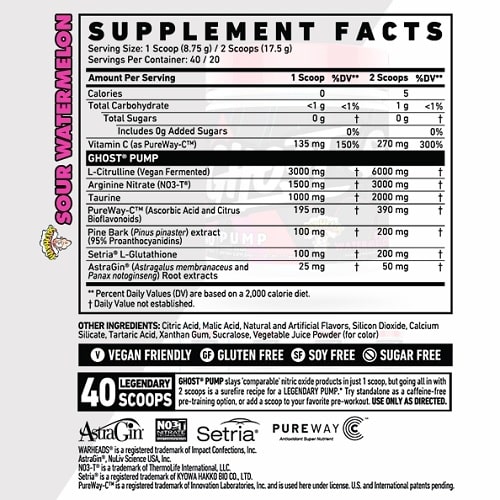 Ghost Lifestyle Pump - 40 Servings (Stimulant Free) Ghost Lifestyle Pump - 40 Servings (Stimulant Free)