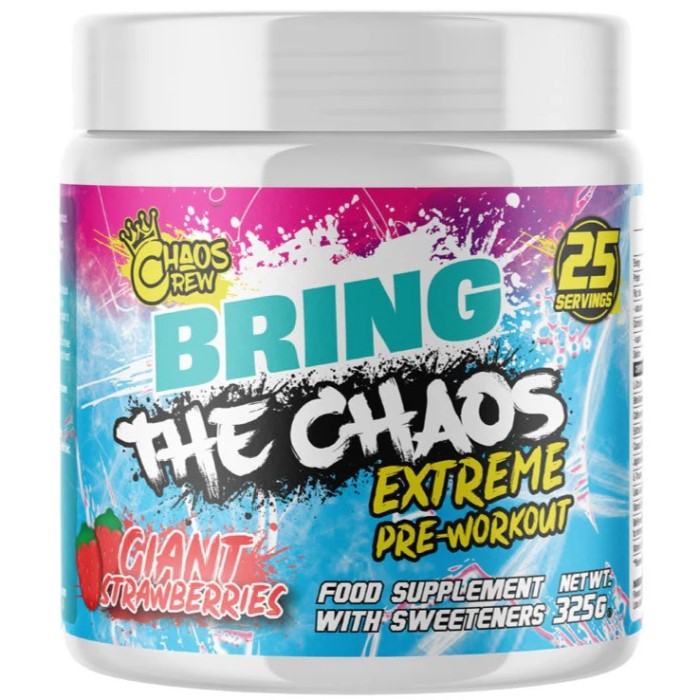Chaos Crew Bring The Chaos Extreme Pre-workout - 25 servings Chaos Crew Bring The Chaos Extreme Pre-workout - 25 servings