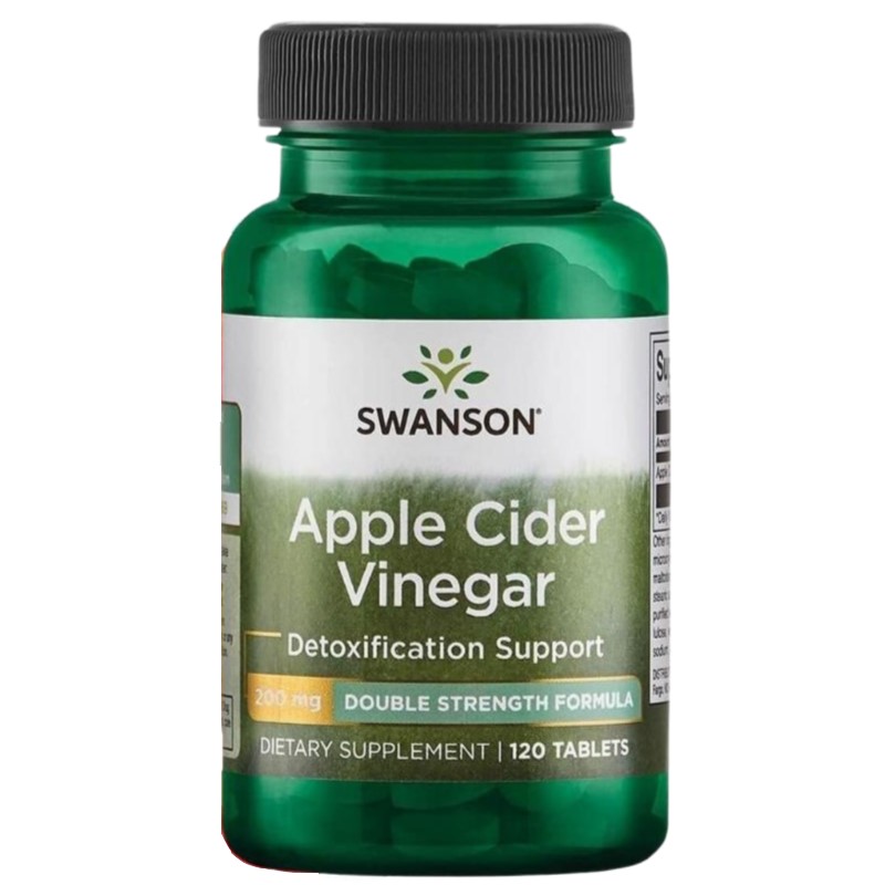 Swanson Apple Cider Vinegar 200mg Double-Strength - 120 Tabs Swanson Apple Cider Vinegar 200mg Double-Strength - 120 Tabs