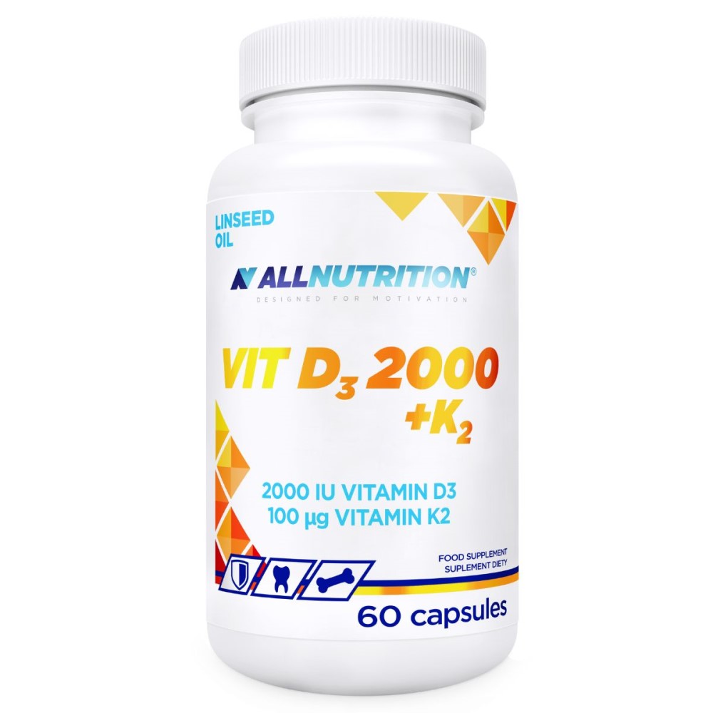 Allnutrition Vit D3 2000 + K2 - 60 Caps Allnutrition Vit D3 2000 + K2 - 60 Caps
