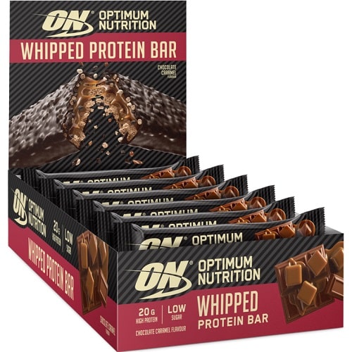 Optimum Nutrition Whipped Protein Bar - 62g Chocolate Caramel (Box of 10) Optimum Nutrition Whipped Protein Bar - 62g Chocolate Caramel (Box of 10)