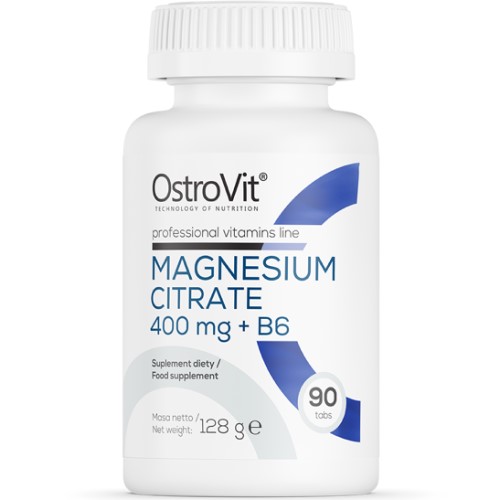 OstroVit Magnesium Citrate 400 mg + B6 - 90 Tabs OstroVit Magnesium Citrate 400 mg + B6 - 90 Tabs