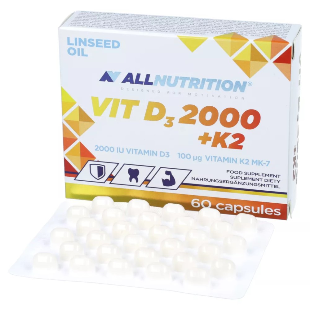 Allnutrition Vit D3 2000 + K2 - 60 Caps