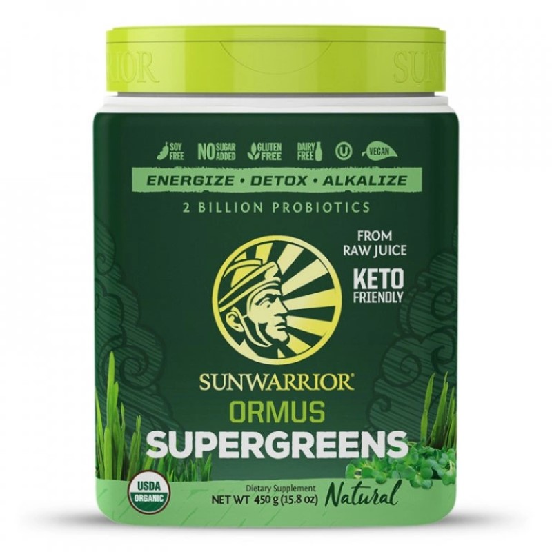 Sunwarrior Ormus Supergreens Organic - 450g Unflavoured Sunwarrior Ormus Supergreens Organic - 450g Unflavoured