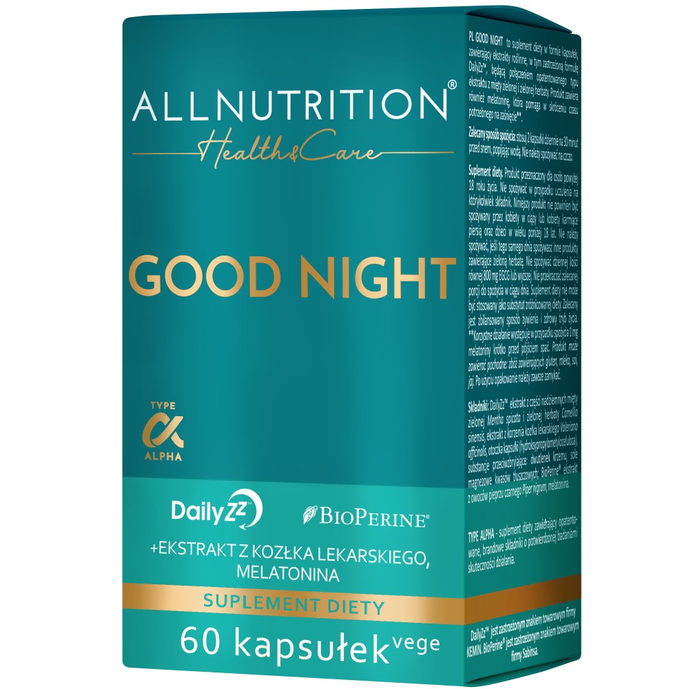 Allnutrition Health & Care Good Night - 60 Caps  Allnutrition Health & Care Good Night - 60 Caps