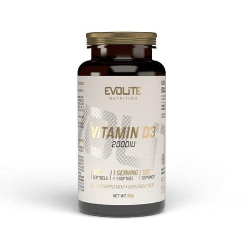 Evolite Vitamin D3 2000IU - 120 Softgels